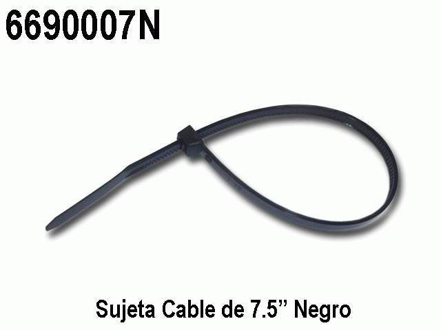 SUJETA CABLE DE 7.5  NEGRO