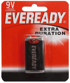 PILA 9V CUADRADA EVEREADY BLISTER 1 PZA.