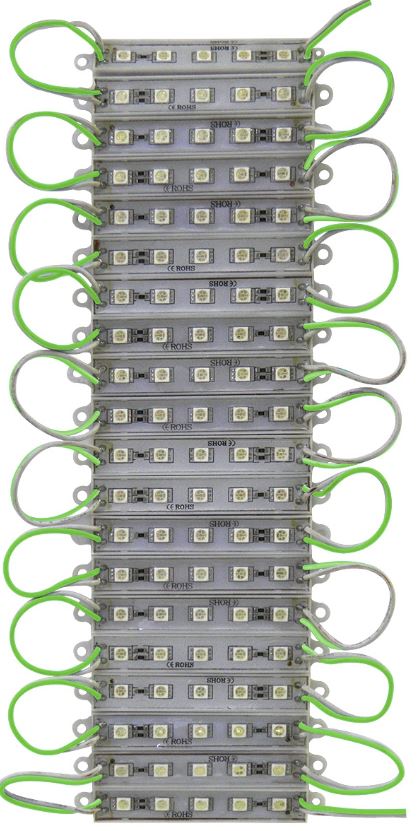 TIRA DE LED TIPO CHIP 20PZ 5LED C/U VERDE