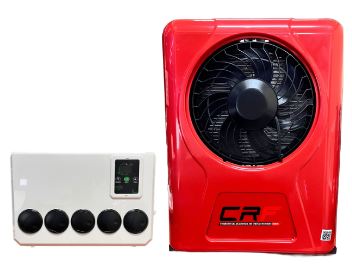 CLIMA ELÉCTRICO 12V CRF FRIO P/ESTACIONAMI TRACTOCAMION ROJO