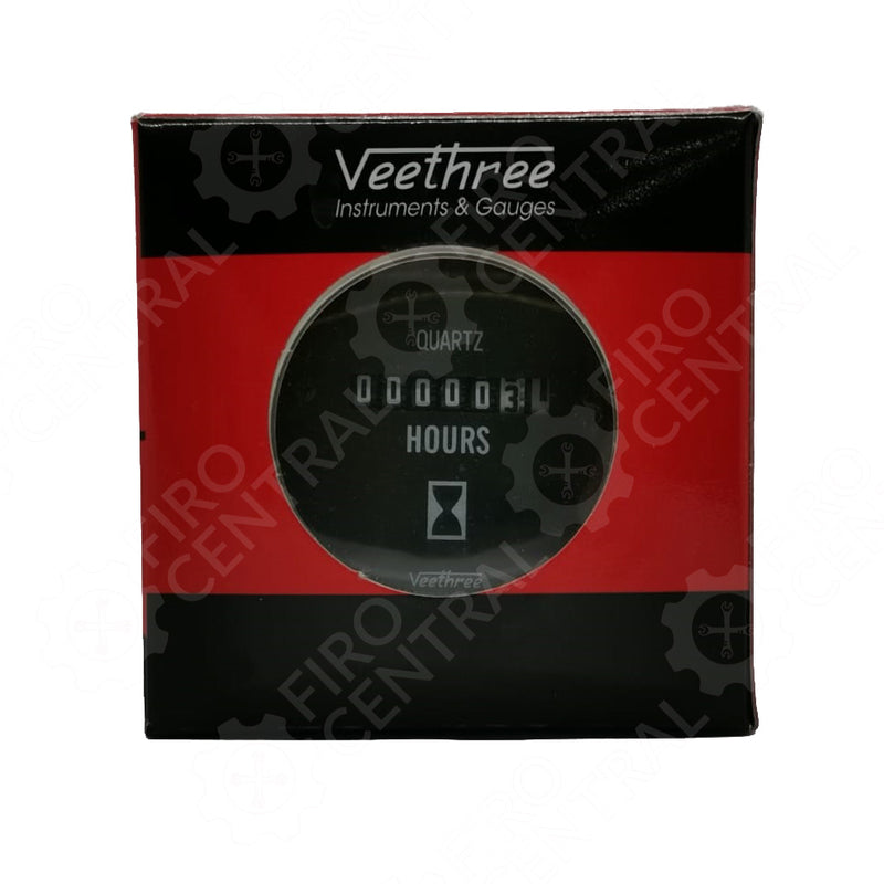 HOROMETRO VEETHREE   ANOLOGO 12V - 24V  10V - 28V  - Marcador - - Firo Central