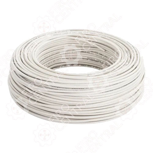 CABLE FLEXIBLE AUTOMOTRIZ BLANCO CAL 14 AWG ROLLO 100m  - Cable - - Firo Central