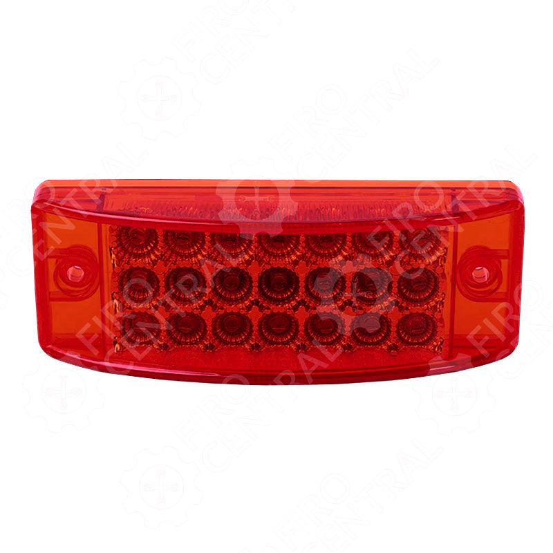 PLAFON LATERAL 978 12/24V ROJO 21 LED LISO  - Iluminación - - Firo Central