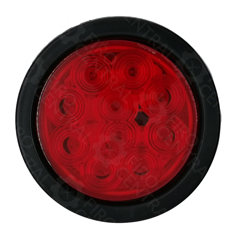 PLAFON 12V 4" 10 LED ROJO SELLADO CON HULE  - Iluminación - - Firo Central