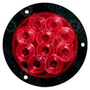 PLAFON 4" 12V/24V 10 LED ROJO C/CANDADO P/EMPOTRAR REDONDO  - Iluminación - - Firo Central