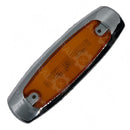 PLAFON LATERAL 4 LED GEL AMBAR BISEL CROMADO 12-24V ESTROBO  - Iluminación - - Firo Central