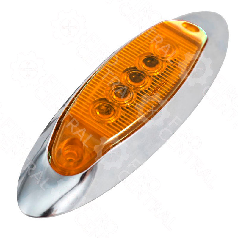 PLAFON LATERAL OVALADO DE 5 LEDS CROMADO LUZ FIJA  - Iluminación - - Firo Central