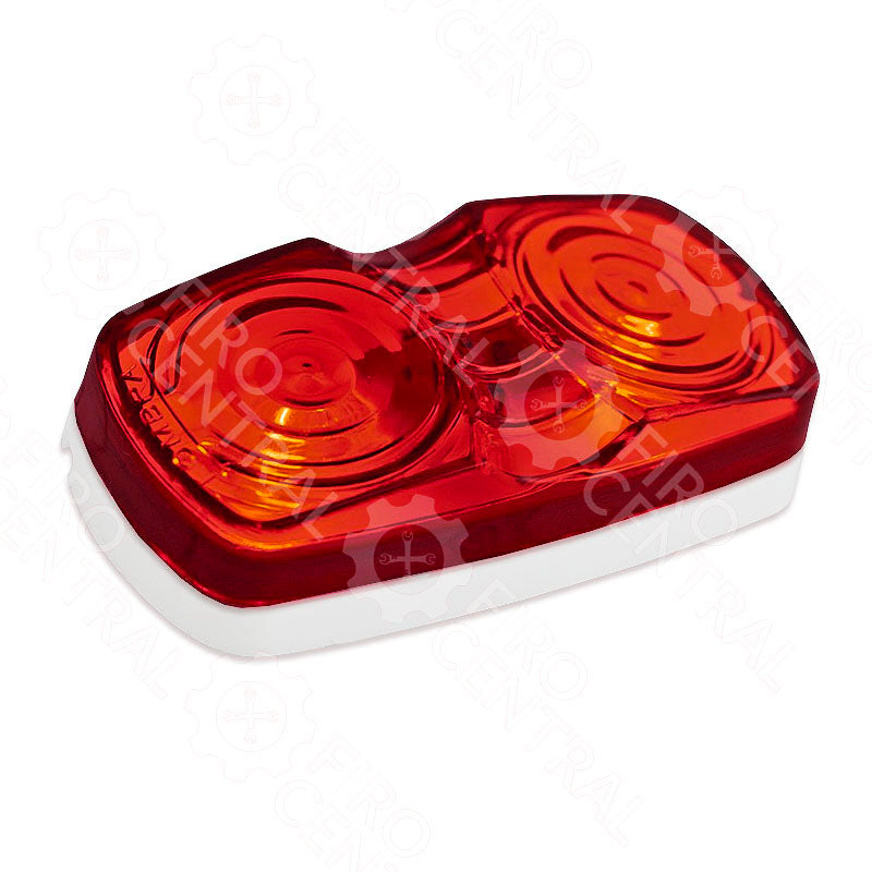 PLAFON TIPO HELLA DE 5 LEDS TIPO DOBLE OPTICO ROJO  - Iluminación - - Firo Central